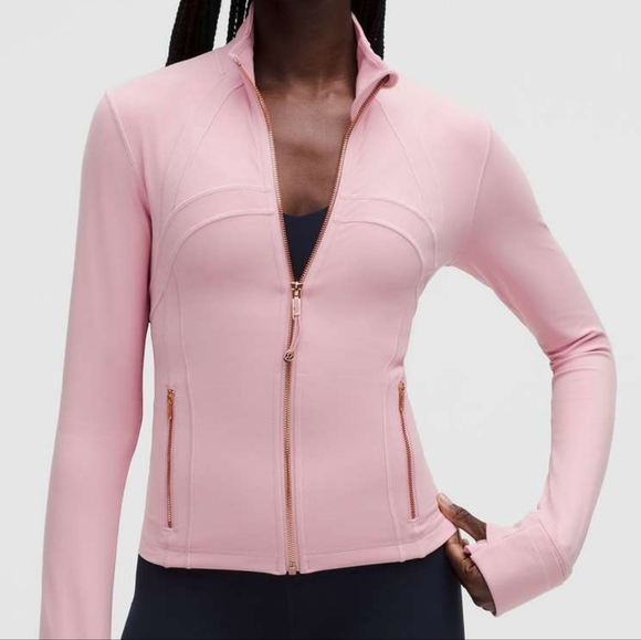 lululemon athletica Jackets & Blazers - Nwt Lululemon Define Cropped Jacket Pink Haze / Rose Gold Pink Zip-Up Jacket 4